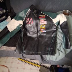 Nascar Leather Jacket Amp Energy Drink Logo And