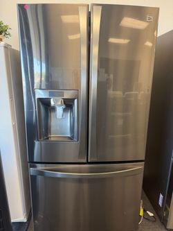 KENMORE BLACK STAINLESS FRENCH DOOR FREEZER REFRIGERATOR