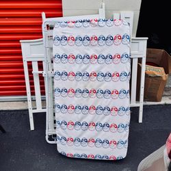 Delta Children 4 in 1 Convertible Crib White Baby Bed with Mattress Complete