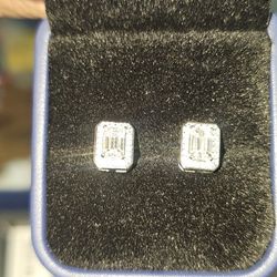 Beautiful Emerald Cut Earrings