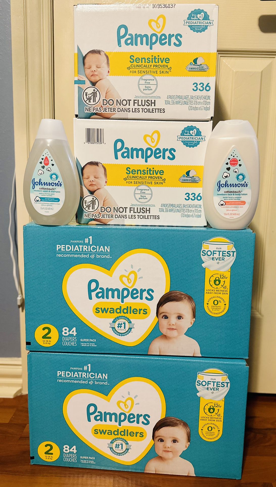 Pampers Size 2 Baby bundle $75 only!