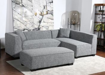 Surah Sectional - Grey 66 x 33 x 28.5” H