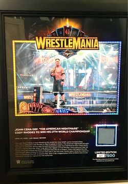 WWE LIMITED EDITION FRAMES