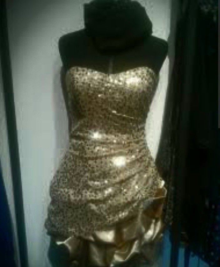 Ruby Fox☆SuperCute Gold/Sprinkle Dress☆Size 11