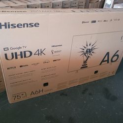 75" Hisense 4k UHD Smart HDR LED Tv 