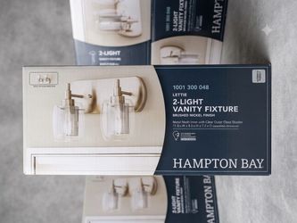 Hampton Bay 2-Light Bathroom Vanity Fixture – NEW ($15 / Retails $35+)