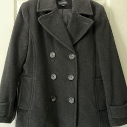 Wool Blend Peacoat/ Lands End