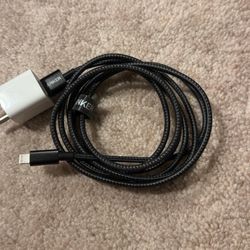 Apple USB Power Adapter and Nylon Cable with Lightning Connector