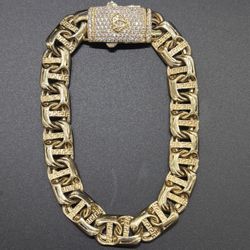 10k Chino link bracelet with link engravment