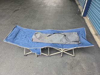 2 Folding Camping Cots with Carry Bags