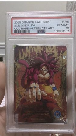 Ss4 goku psa 10 God rare low pop 34