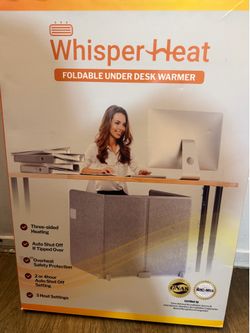 Brand new - open box WhisperHeat Foldable Under Desk Warmer