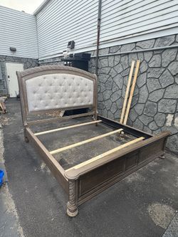 Upholstered King Bed Frame