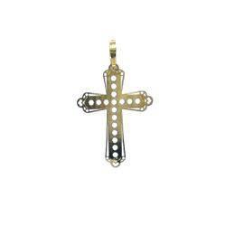 Pendant Charm Yellow Gold 14k. Cross