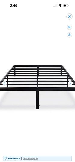 Black Metal Platform Bed Frame.queen size