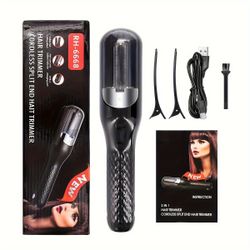 RH-6668 Rechargeable Portable Hair Cordless Split End Trimmer Black