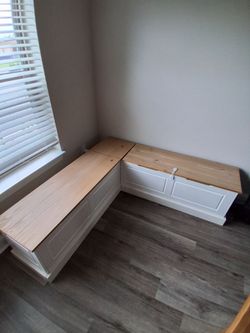 Breakfast nook bench with storage