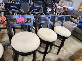 3  Barstools  New.  30’ seat height