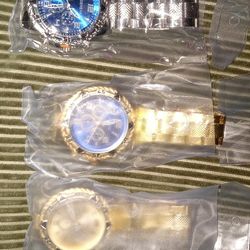 Lot Of 3 Newley Designed Men's Geneva Wrist Watch Deal
