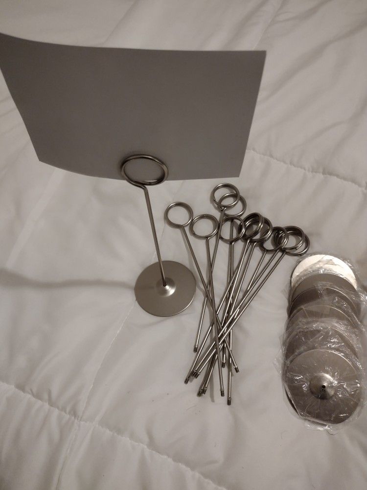 12 - 8 Inch Table Number Card Holder 