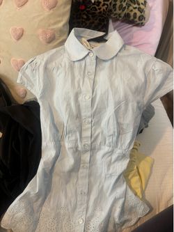 Blue Stripped button Aeropostale shirt
