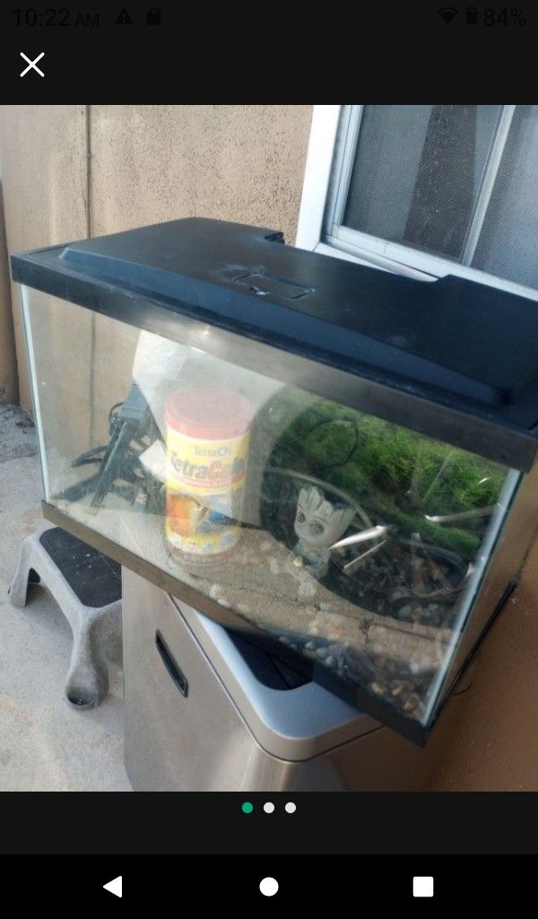 FISH TANK WITH ACCESSORIES