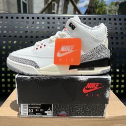 Air Jordan 3 White Cement Size 10 Virgil Union Fragment Virgil