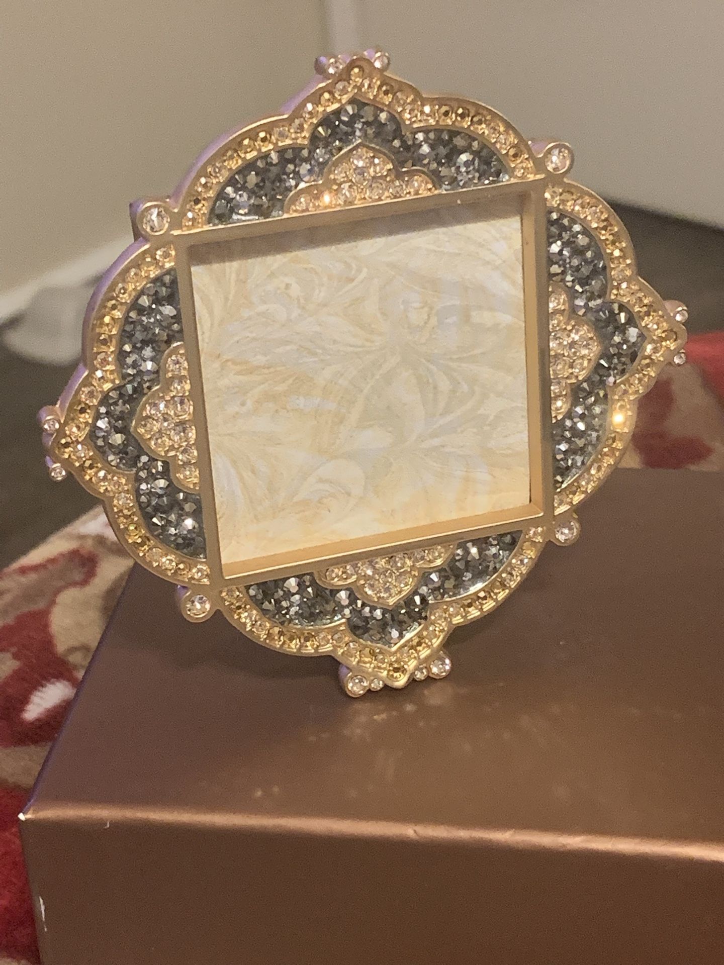 Jay Strongwater Swarovski Crystal Mini Frame.