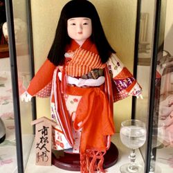 Japanese Doll in Case 