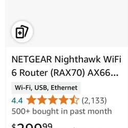 Netgear Night HAWLK Router 