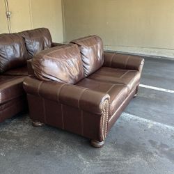 Leather Pull Out Couch With Sofa