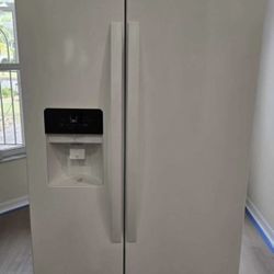 Whirlpool White Side by Side Fridge 