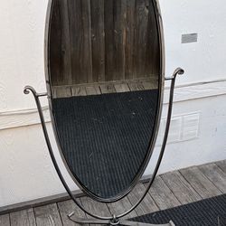Vintage Oval Freestanding Full Length Mirror