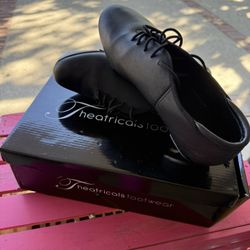 Girls Black Tap Shoes Size 9