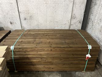 5/8x5.5x8 Pre-stained Kiln Dried Cedar Pickets Dark Walnut 