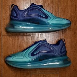 Nike Air Max 270 Sea Forest / Deep Royal Aqua Blue Men's Size 10.5 Authentic 