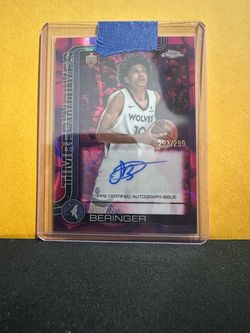 Joan Beringer Topps Chrome RC Auto 293/299