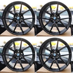 NEW SET 20 INCH BMW M SPORT STYLE WHEELS RIMS 20x8.5 +28 20x9.5 +40 (5x112) CB: 66.5 FIT BMW