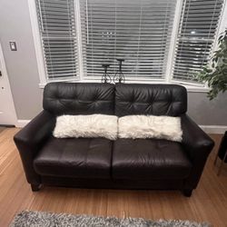 (3) Set Of Leather Couch 