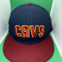 Cleveland Cavaliers Hat New Era 9Ffity Snapback Baseball Cap CAVS Logo Blue