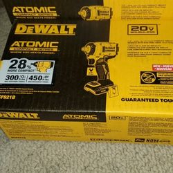 Dewalt Atomic Compact Series 3/8" Plug (10mm) Compact Impact Wrench With Hog Ring Anvil (TOOL ONLY)