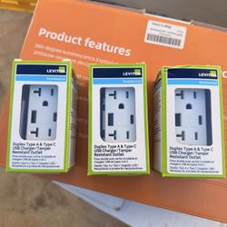 Leviton Duplex Type A & C