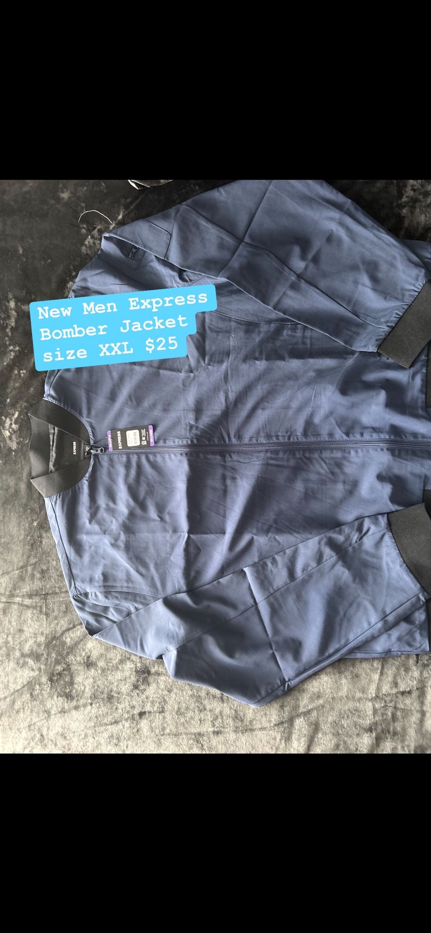 New Men Express Light Dressy Bomber Jacket Size XXL