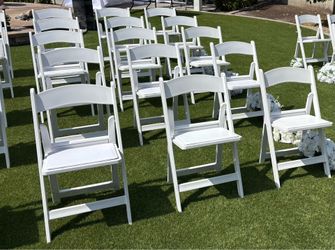 White Resin Chairs