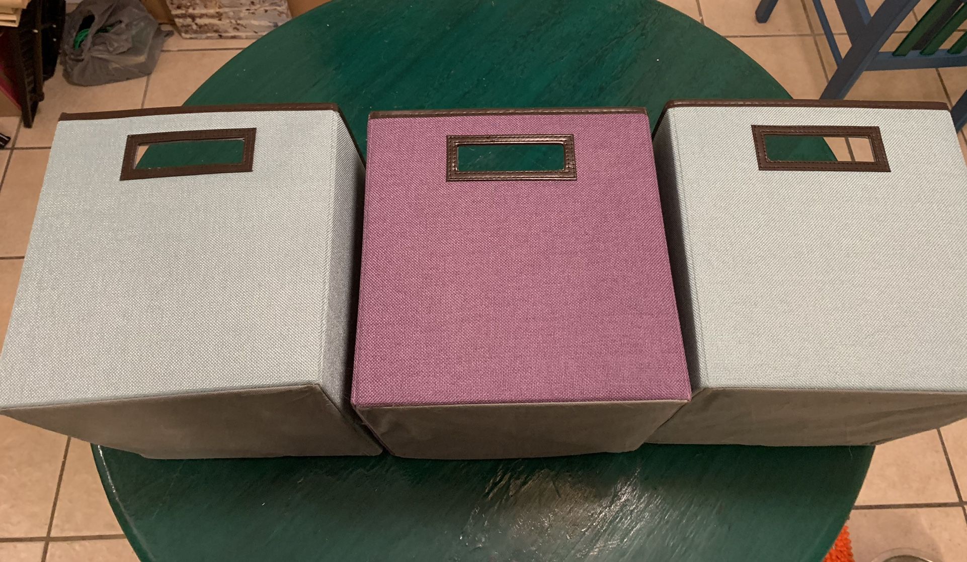 3 Closetmaid Cubeical Fabric Bins