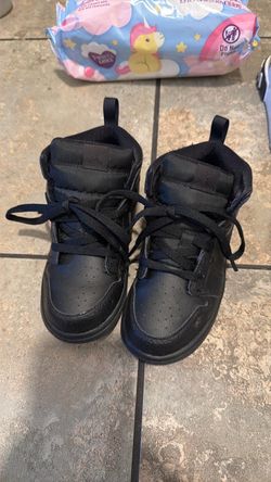 Kids Black High-Top Jordan Sneakers