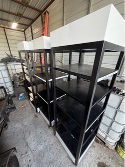 Rolling shelving displays