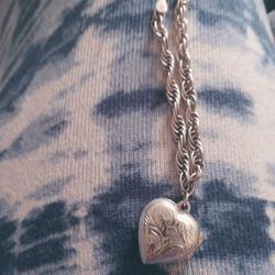 Silver Bracelet With Locket