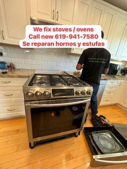 We Repair Stoves . We Repair Ovens . Se Reparan Hornos Y Estufas
