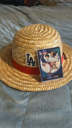 Dodgers Luffy card and StrawHat